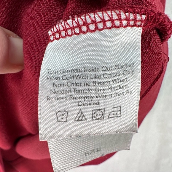 Eddie Bauer Red Sleeveless Crew Neck Stretch Comfort Soft Tank Top Size S Petite - Picture 9 of 15